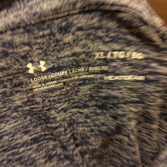 Under Armour hooded tshirt womens XL Xlarge blue long sleeve loose drawstring - Picture 7 of 8